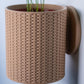 Basketweave Wall Mounted Planter | Indoor Planter | Outdoor Planter |  Drip Tray